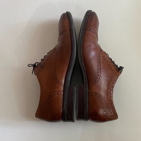Cole Haan Wayne Cap Brown Leather Oxford Men\'s Dress Shoes Size 12M C30689 Lined main image 16
